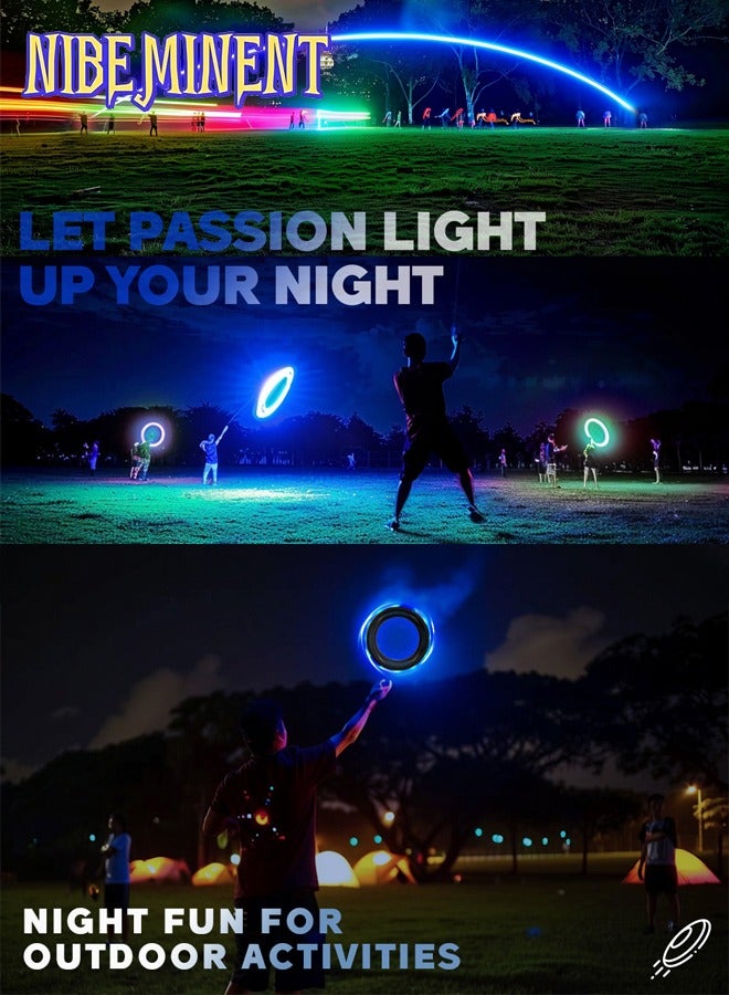 NIBEMINENT Flying Ring - Super Bright, Lost Mode, Auto Light Up Flying Discs, for Kids/Teens/Boy/Girl, Safe & Soft, Waterproof, Lightweight - Image 5