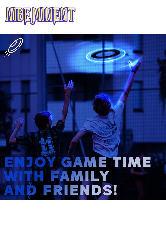 NIBEMINENT Flying Ring - Super Bright, Lost Mode, Auto Light Up Flying Discs, for Kids/Teens/Boy/Girl, Safe & Soft, Waterproof, Lightweight - Image 4