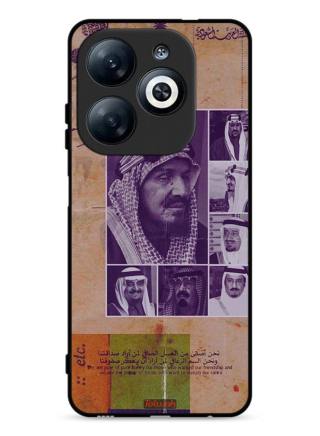 Tolwak Infinix Smart 8 4G Protective Case Cover Saudi Kings Vintage Photos - Image 1
