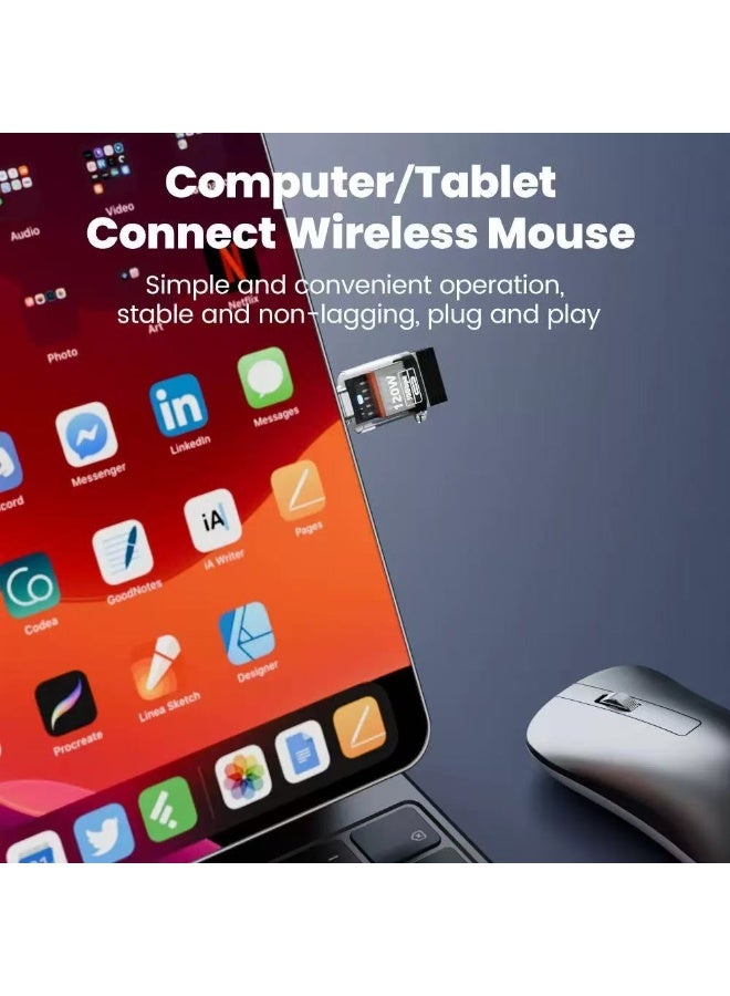 USB 2 Pack Transparent High Beauty USB 3.2 Converter Head supports 120w fast charging/10Gbps transfer/headphone three in one, compatible with mobile phones/tablets/computers, suitable for Apple 15/16 series, Xiaomi/Huawei, etc., easy to carry and plug and play - Image 4