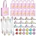 Yinder 12 Princess Party Favors Costume Dress up Accessories Set Included Gift Bags Princess Plastic Crown Tiara Rings and Wands Christmas Birthday Party JewelryElegant Style - Image 4