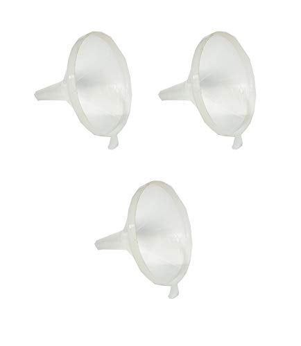 advancedestore Plastic Funnel for Liquid Spices Powder Lotion Oils Transparent 6 NO Pack of 3 Pieces - Image 1