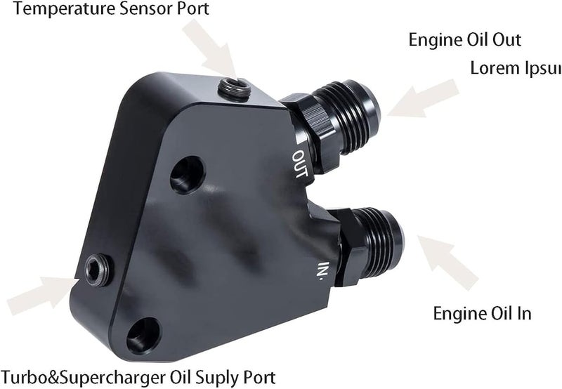 YMT Engine Oil Cooler Adapter Kit for Corvette C5 C6 C7 (1997-2019) and GM LS Engines - Image 3