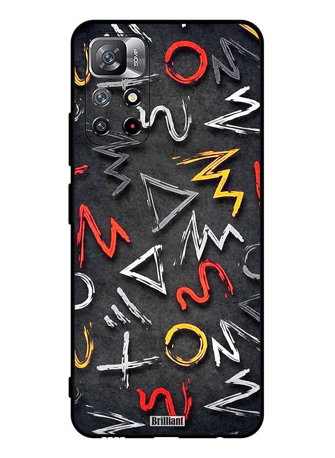 Brilliant غطاء حماية لهاتف شاومي ريدمي نوت 11S 5G بنمط علامات عشوائية - Image 1