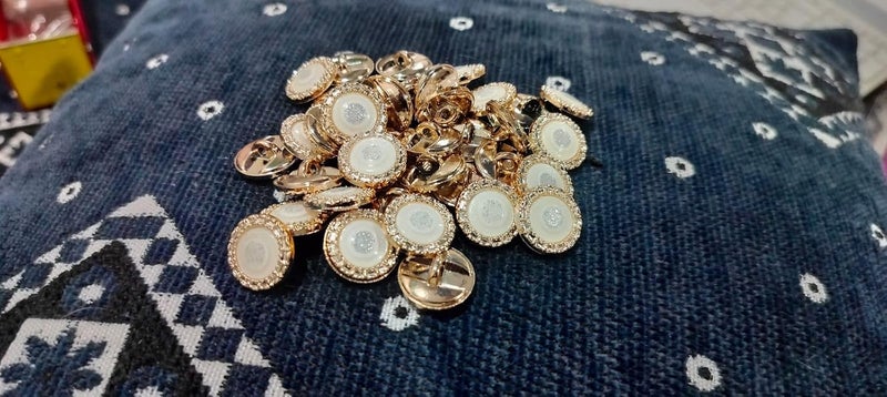 RD creator zone RD creator zone Round Buttons for Tailoring SewingEmbroideryCrafting and Decoration Mini Safety Shirt Buttons for Cardigan Saree Dress HatsPack of 124PCS  - Image 2