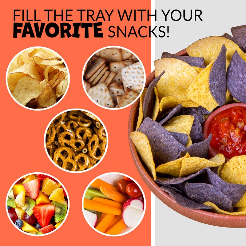 Nostalgia وعاء صلصة وتورتيلا 10 بوصة من نوستالجيا تاكو الثلاثاء مثالي لرقائق البطاطس والبريتزل والخضروات والرانش والغواكامولي والحمص - Image 4