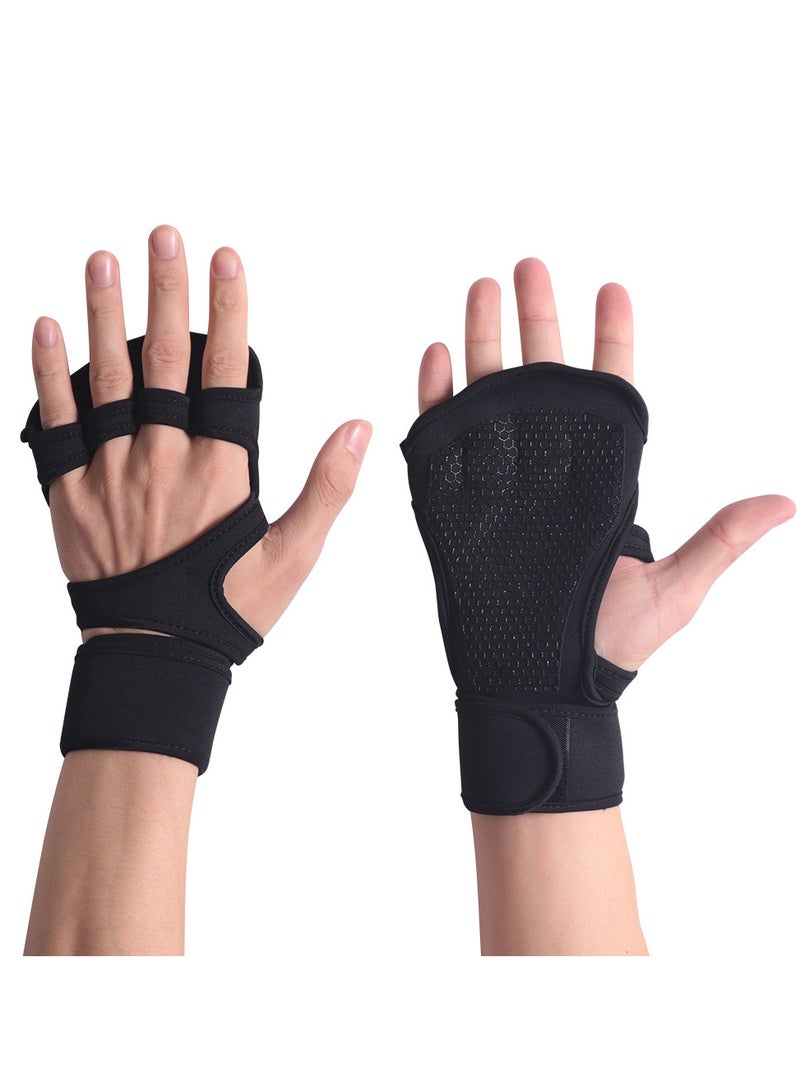 Generic Sports Cross Training Gloves with silicone anti-slip Gym Workout Weightlifting Suits Men and Women - Image 1