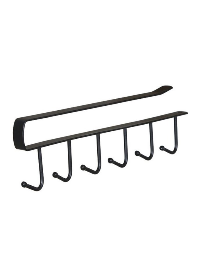 Shelf mounted hangers black