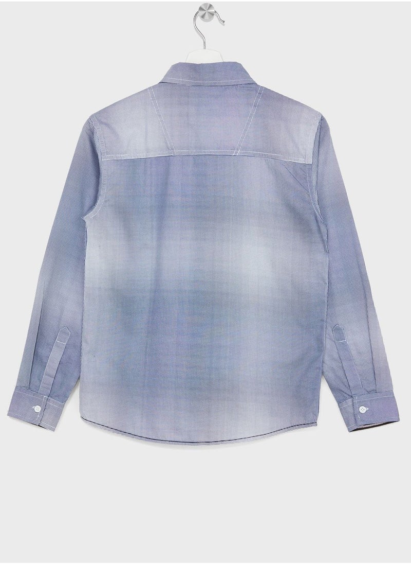 Pinata - Boys Check Printed Shirt With Pocket - Image 1