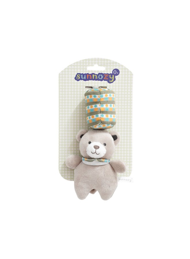 Newborn Baby Pendant European And American INS Built-in BB Cute Doll Soothing Toy Wind Chime-Color:Purple Hippopotamus-Specifications:0+M - Image 5