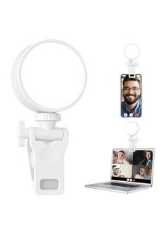 General 60 LED Selfie Light Rechargeable Phone Ring Light with Adjustable 3 Light Modes, Portable Clip-on Selfie Light for iPhone, Mobile Phone, Laptop, Camera, Selfie, Zoom Call, Video Conference  - Image 1