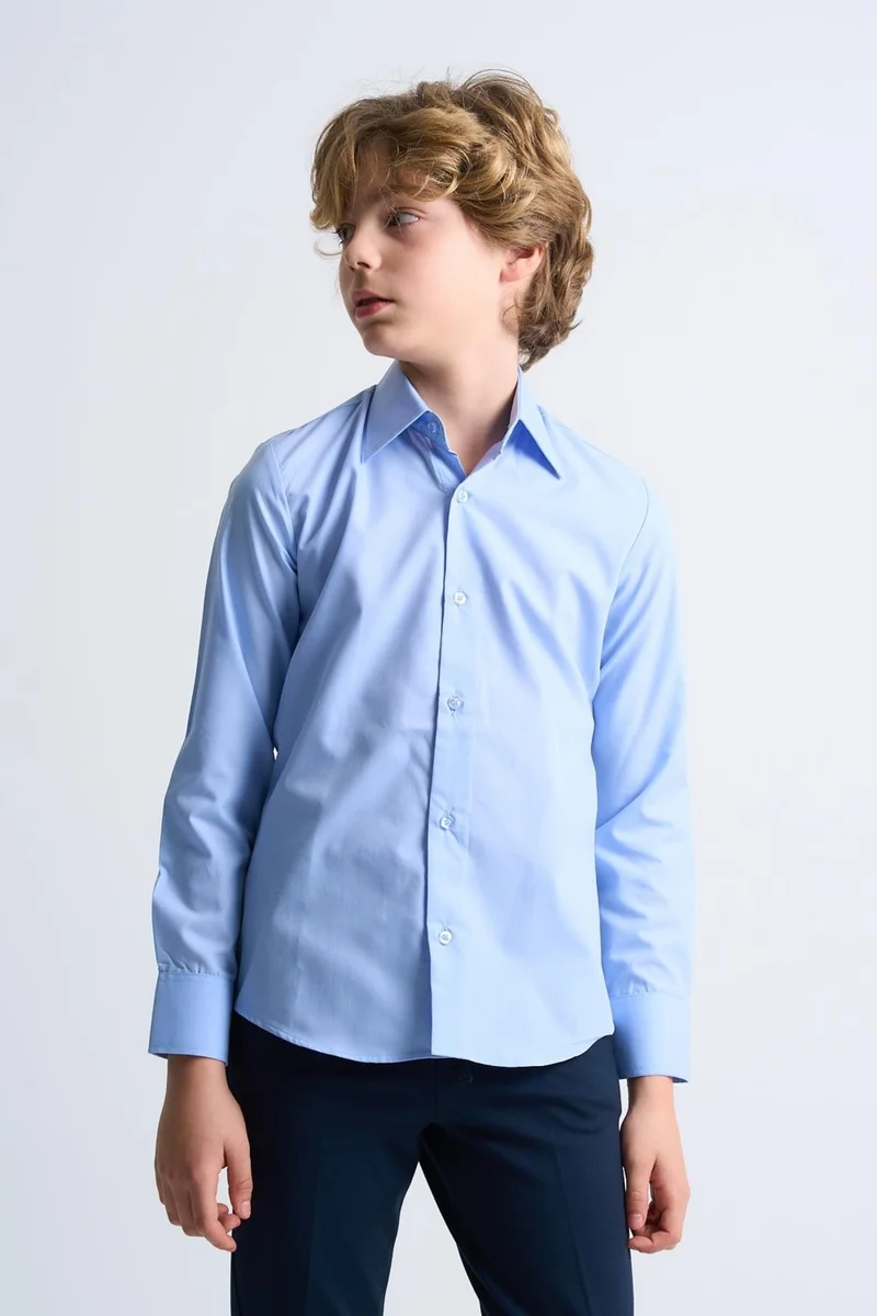 الكسندر جاردي Alexandergardi Long Sleeve Classic Boy Shirt