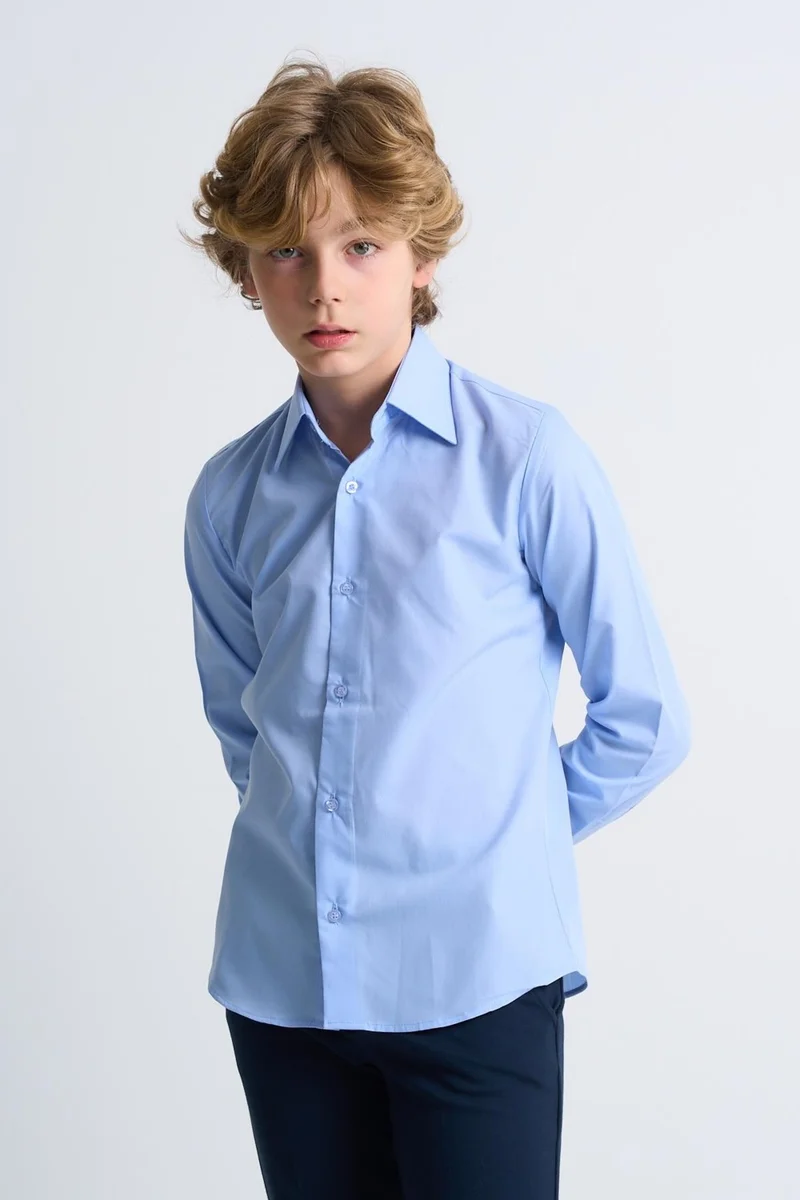 الكسندر جاردي Alexandergardi Long Sleeve Classic Boy Shirt
