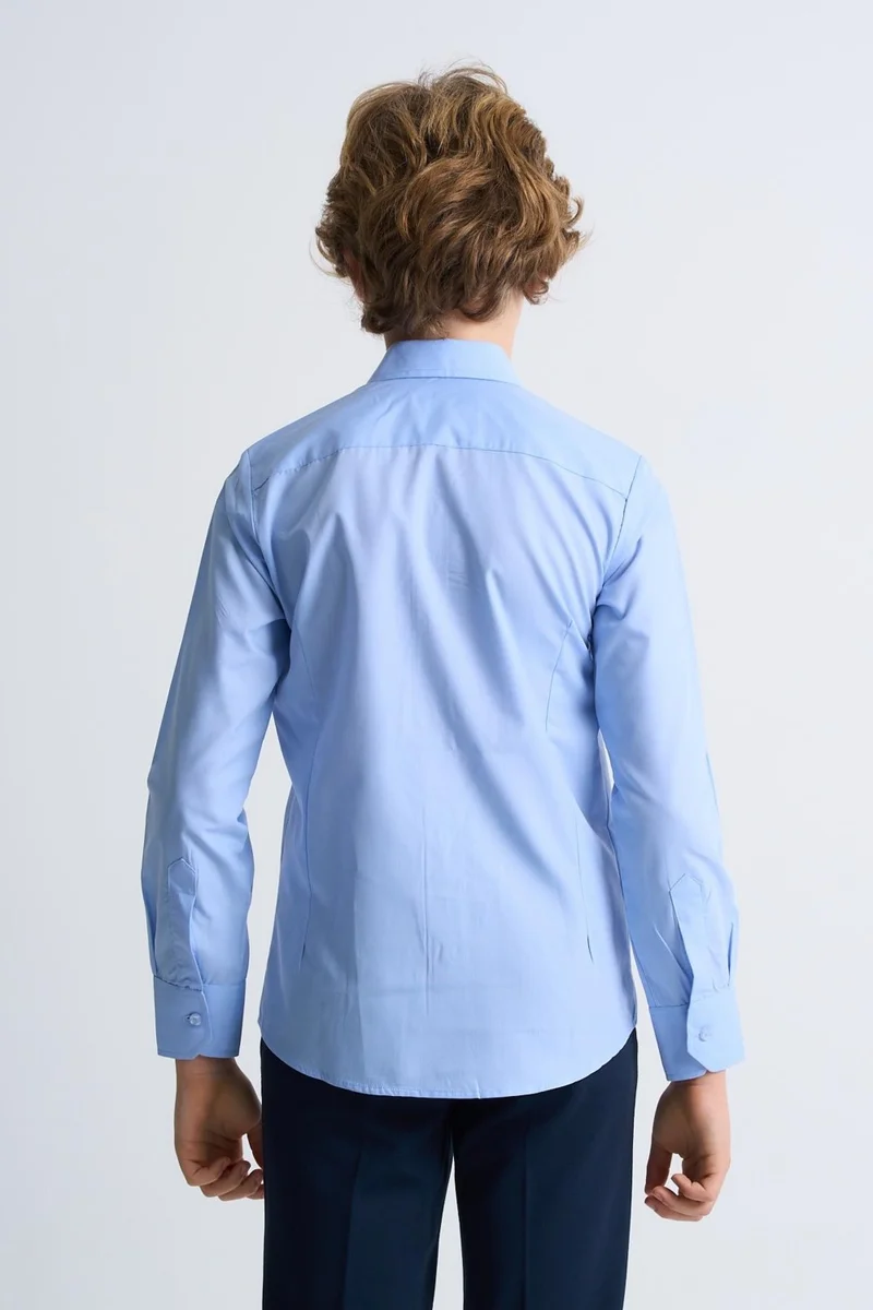 الكسندر جاردي Alexandergardi Long Sleeve Classic Boy Shirt