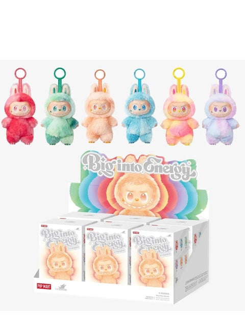 Cute Bubble Labubu Plush Toy Trendy Blind Box, Vinyl Face Macaron Doll Pendant