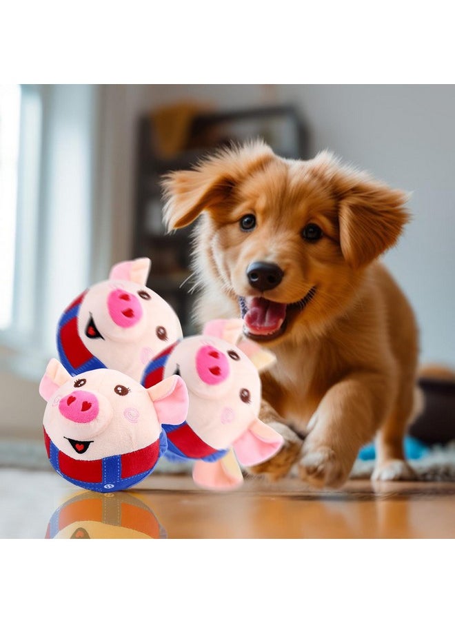 Mity Rain - Interactive Dog Toys, Interactive Dog Ball For Pet Automatic Rolling Jumping Vibrating Wiggling, Dog Squeaky Ball With Chewable Plush Cover&Music For Small/Medium/Large Dogs Chasing (Red) - Image 1