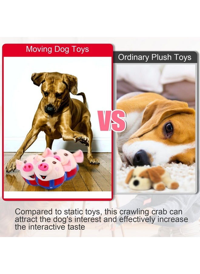 Mity Rain - Interactive Dog Toys, Interactive Dog Ball For Pet Automatic Rolling Jumping Vibrating Wiggling, Dog Squeaky Ball With Chewable Plush Cover&Music For Small/Medium/Large Dogs Chasing (Red) - Image 1