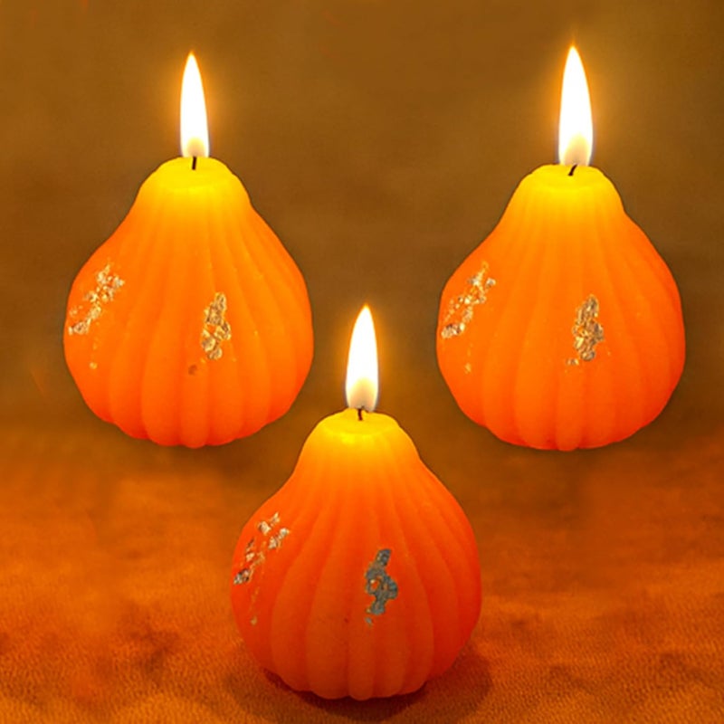 CraftVatika Candles for Diwali Decoration Set of 10, Soy Wax Candles Festive Decor Item with Modak Unique Candle Shape Pooja Decoration Items for Home,Festive Diya Gift Friends Family(Pack of 10) - Image 3