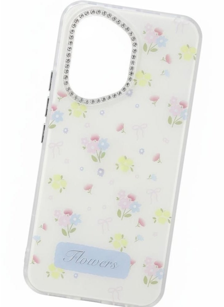 A premium case with a soft flower design for  Honor 400 that embodies simplicity - Image 3