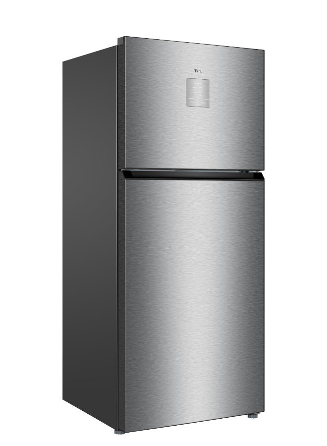 TCL Refrigerator Top Freezer 16.5 Cu.Ft, 420 Liters Inverter 14.6 L 220 W P550TMS Sliver - Image 1