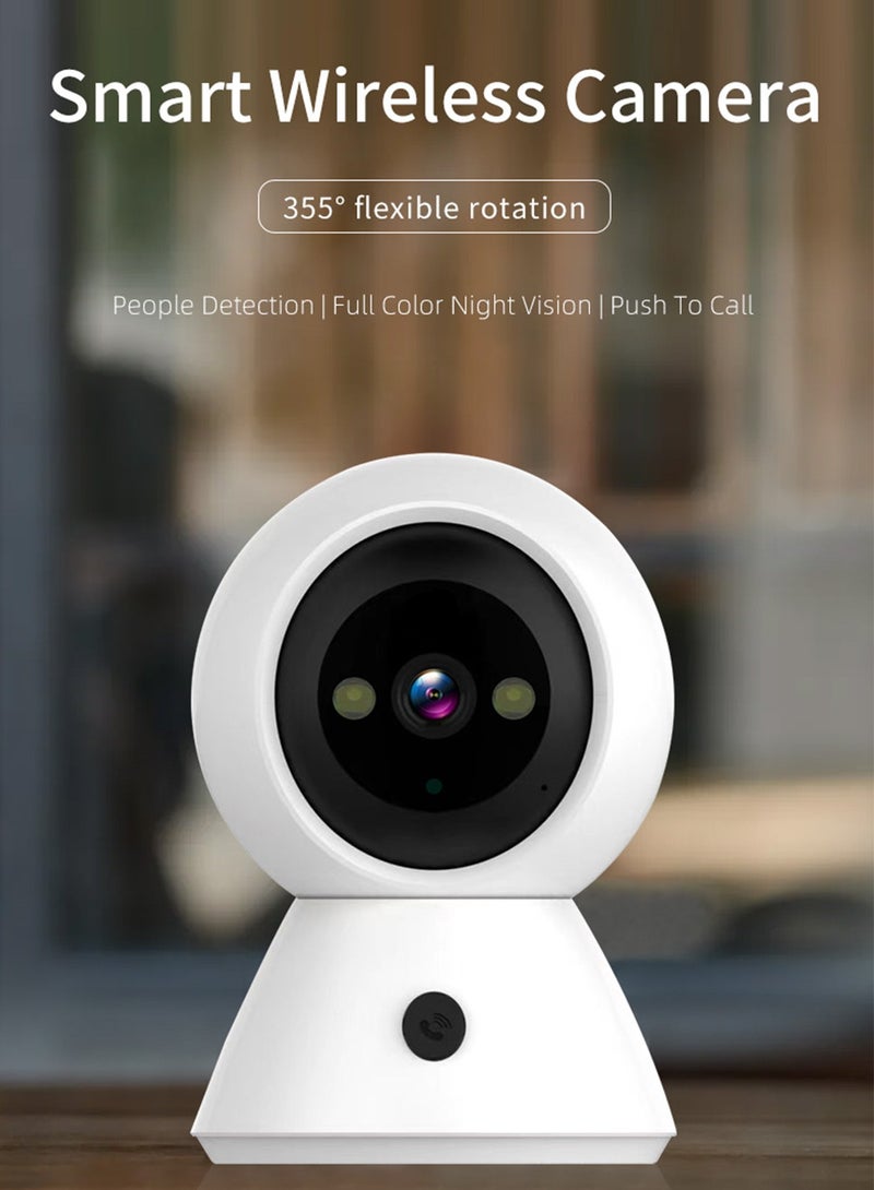 Sharpdo SHARPDO HD Digital Home Security Camera with Night Vision, Two-Way Intercom, and Plug-in Design – Perfect for 24/7 Surveillance - Image 1