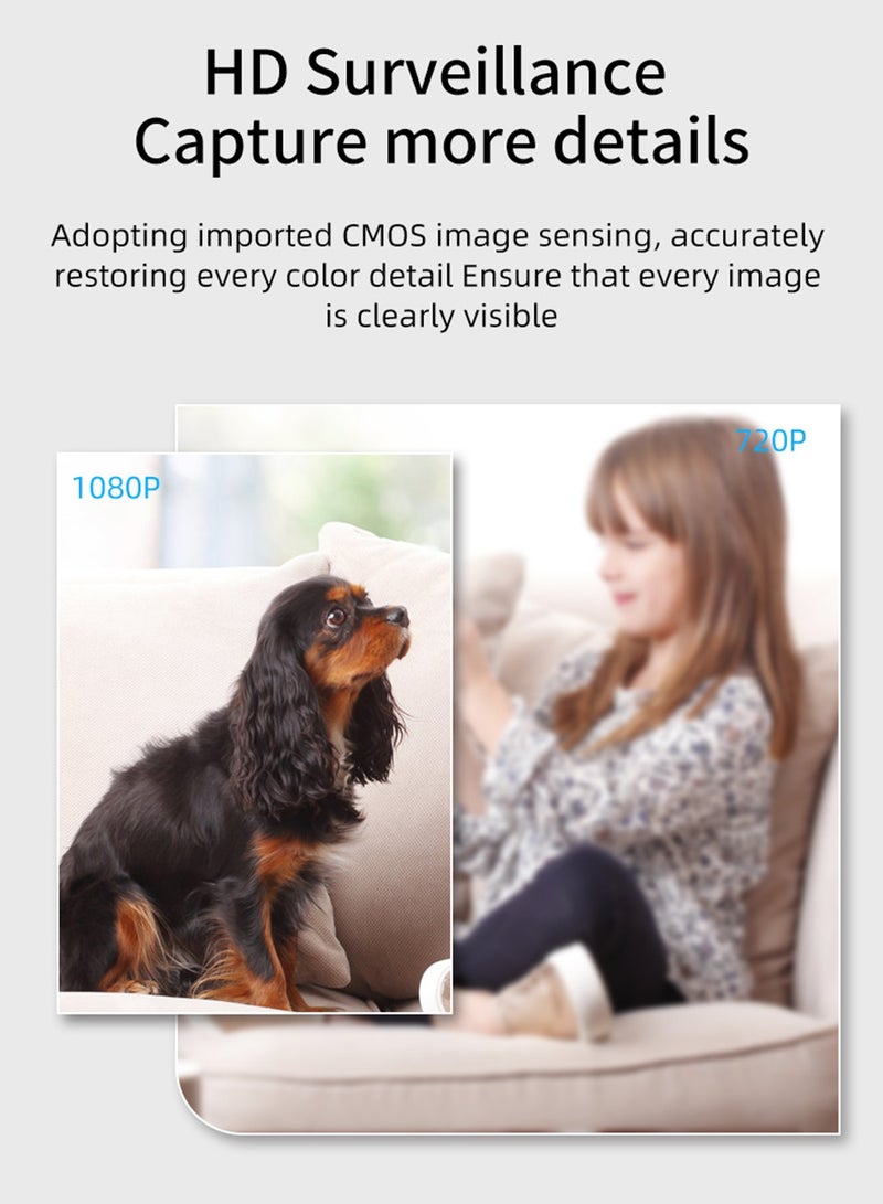 Sharpdo SHARPDO HD Digital Home Security Camera with Night Vision, Two-Way Intercom, and Plug-in Design – Perfect for 24/7 Surveillance - Image 3