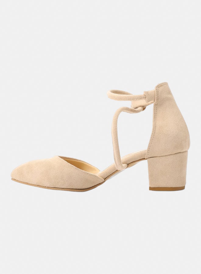 XO Style Fashionable Women Beige heels - Image 4