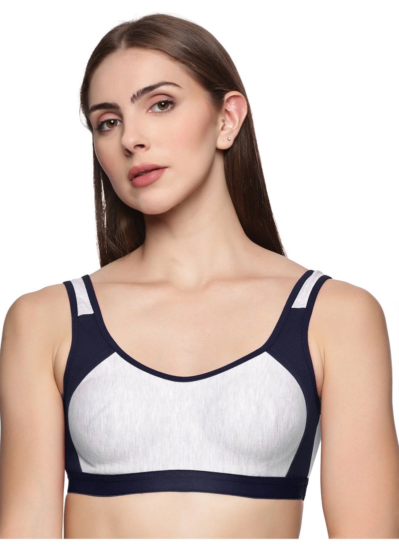 تينز لايفستايل حمالة صدر رياضية غير مبطنة متوسطة التأثير، تدعم طوال اليوم وسهلة الحركة - رياضية - Image 1