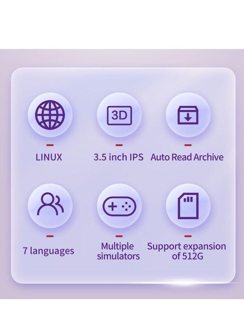 Generic XU10 Retro Handheld Game Console – 3.5” IPS, 8000 Preloaded Games, 64GB, 12 Languages (Arabic Support), Kids & Adults  - Image 5