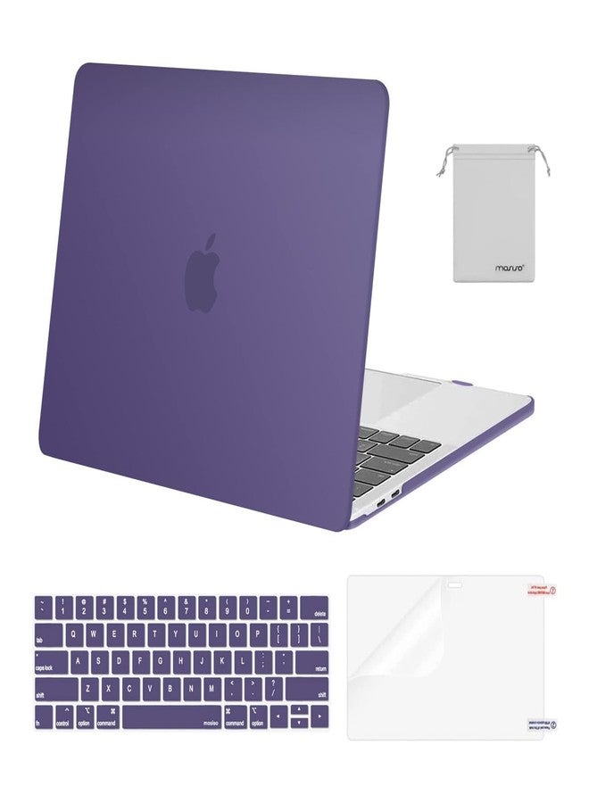 موسيسو غطاء MOSISO متوافق مع MacBook Pro مقاس 13 بوصة، طراز M2 M1، لون أرجواني إمبراطوري - Image 1