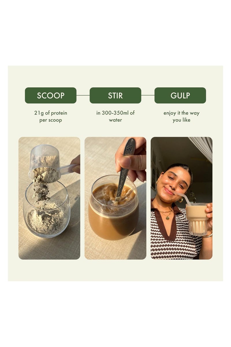 Cosmix No Nonsense Plant Protein | Organic Pea & Brown Rice Isolate| Vegan | 21g Protein/Serving | Easy To Digest | All Essential Amino Acids | No Preservatives | Japanese Ceremonial Matcha - 500g - Image 5