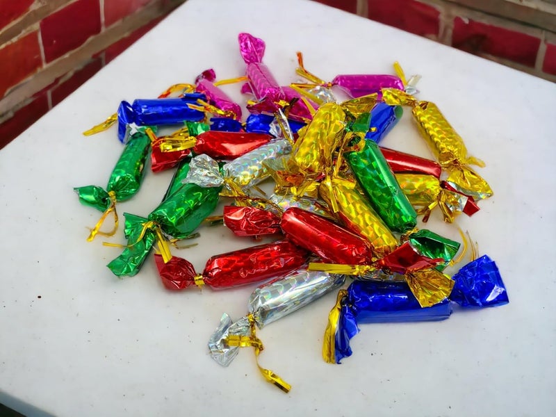 Evisha 3 Feet Long Artificial Christmas Tree and 12 Balls 12 Drum 6 Santa 12 Toffee One Bell 43 Pcs Hanging XMass Christmas Decoration XMass Tree Decoration - Image 4