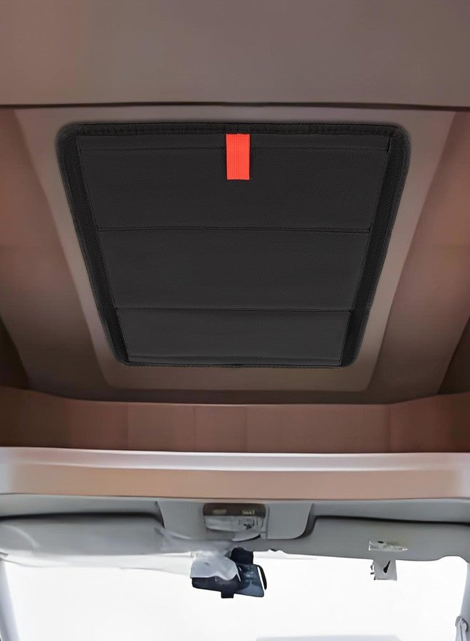 RedCall Rv Skylight Cover Insulator,Rv Vent Covers for Roof,Black Sun Blackout Fabric (16 x 16 inch),Camper Accessories for Inside - Image 1