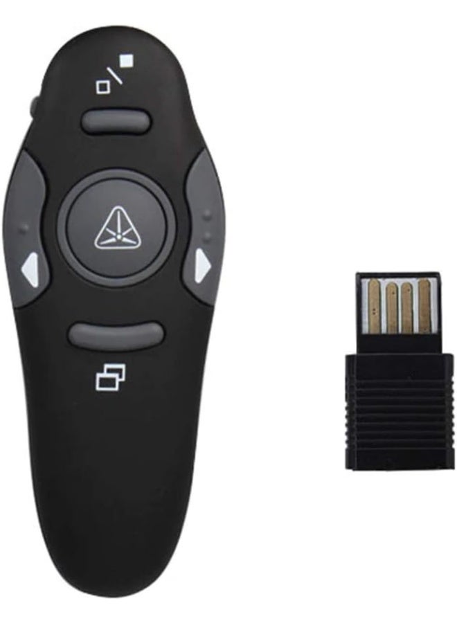 جهاز تحكم لاسلكي للعروض التقديمية مع مؤشر ليزر ومستقبل USB للتنقل بين الشرائح والتحكم أثناء الشرح - Image 1