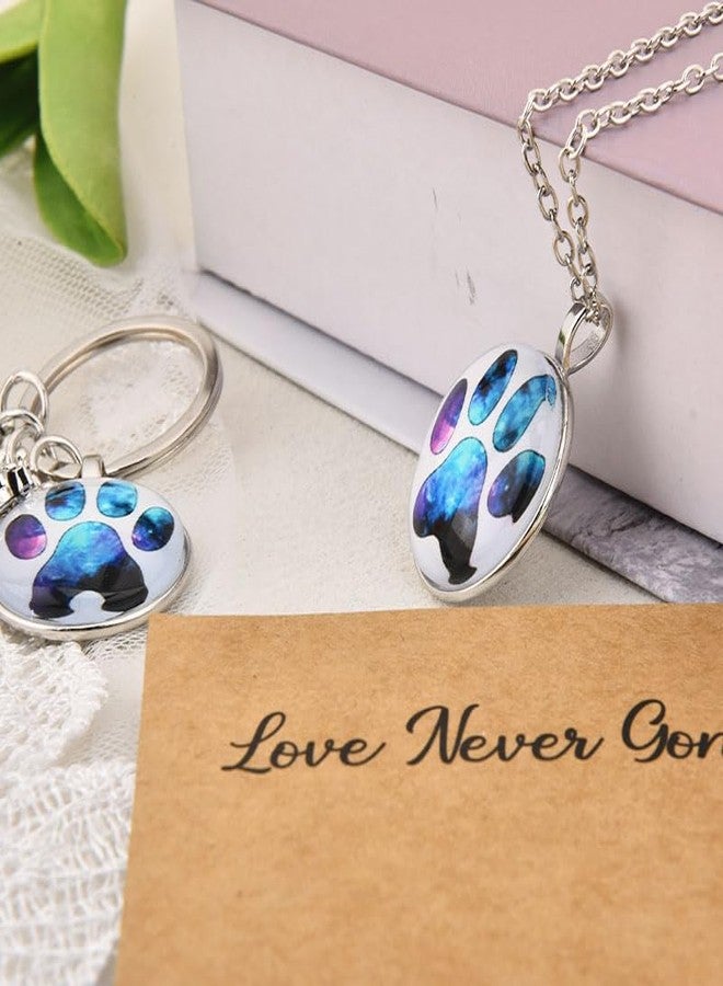 YangQian Pet Memory Gifts for Dogs Sympathy Gift for Pet Owner Dog Bereavement Gifts Necklace Keychain Grieving Dog Loss Gift Grief Pass Away Funeral Condolence Remembrance Presents for Dogs Necklace keychain - Image 5