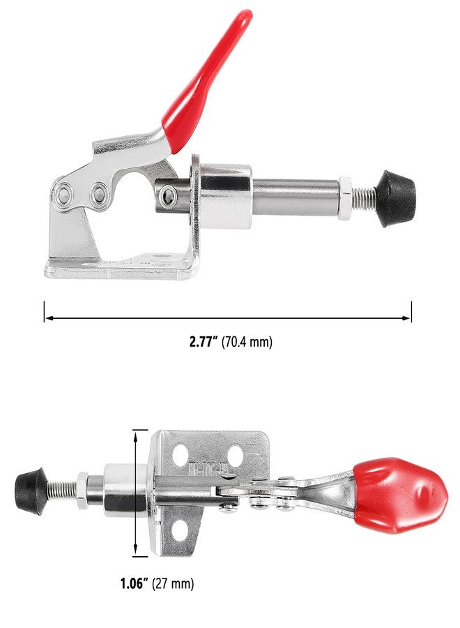 MUKLEI 10 Pack Adjustable Toggle Clamp 301 AM, Push Pull Toggle Clamps Quick Release Vertical Clamp for Welding, Woodworking, 99 lbs Max Clamping Force - Image 3