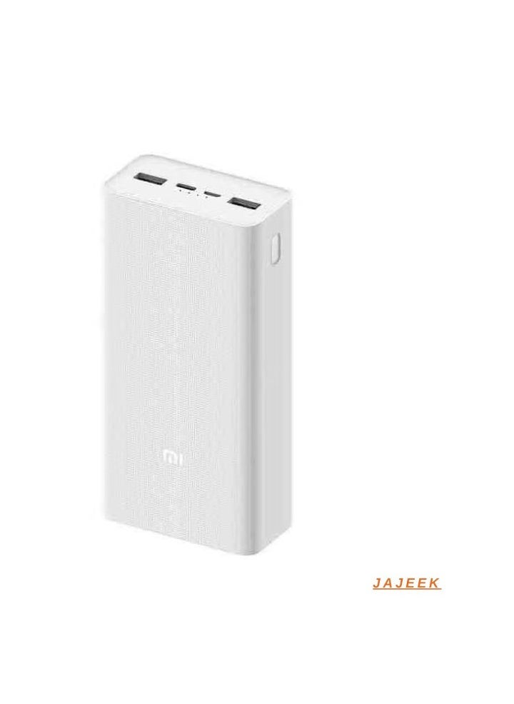 JAJEEK Mi Power Bank 3 30000mAh – PB3018ZM, 3 USB Ports, Type C, 18W Fast Charging, Portable Xiaomi Power Bank, 30000mAh External Battery, Perfect for Phones, Laptops, and More - Image 1