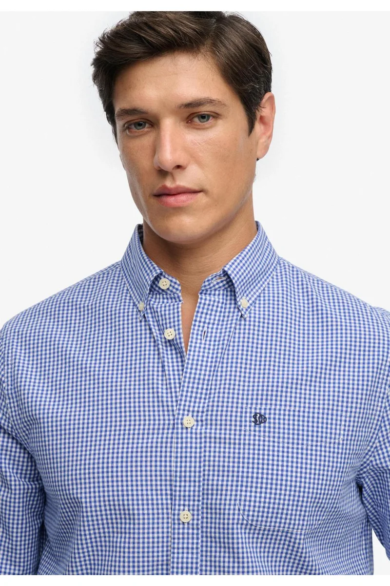 سوبر دراي Preppy Poplin Long Sleeve Shirt