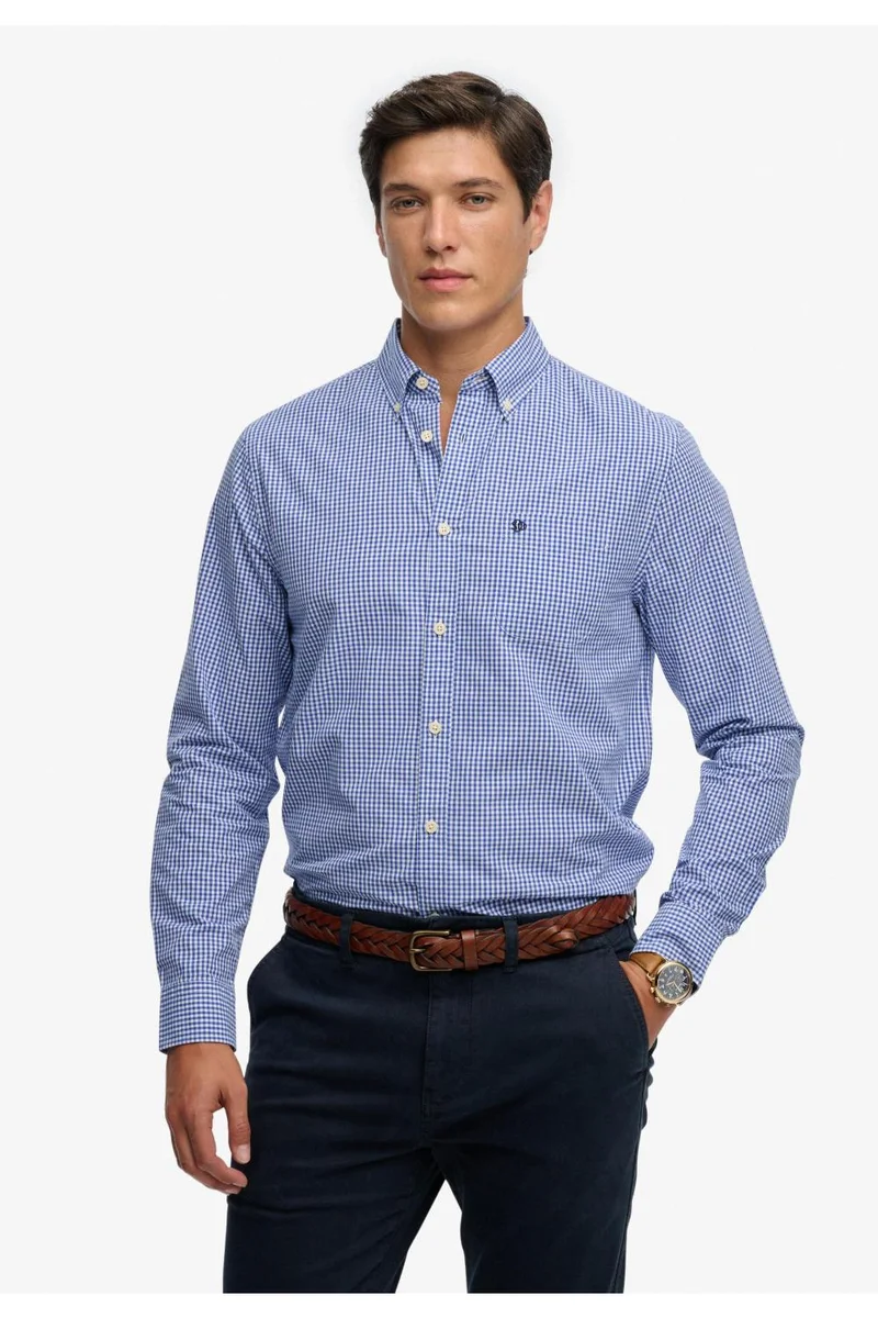 سوبر دراي Preppy Poplin Long Sleeve Shirt