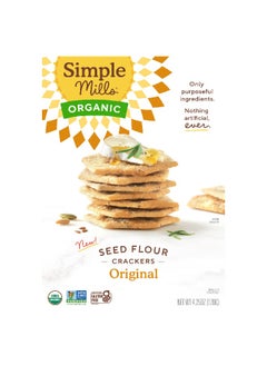 Simple Mills Simple Mills, Organic Seed Flour Crackers, Original, 4.25 oz (120 g)  - Image 1