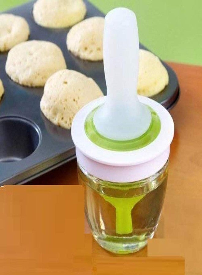 divinezon Kitchen Silicone Oil Brush BBQ Chef's Basting Set (Green)|8 X 6 X 15 cm - Image 1