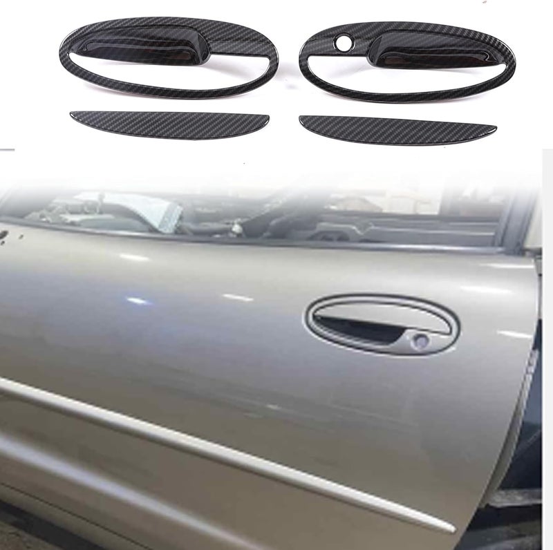 Moittellc Exterior Door Handle Cover for Chevrolet Corvette C5 1997-2004 - Carbon Fiber Pattern - Image 1