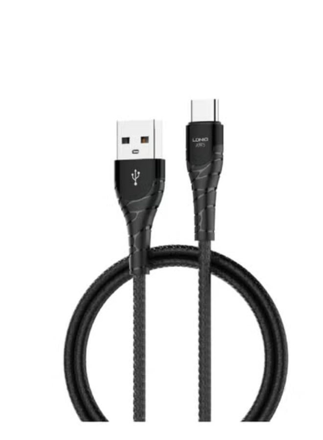 لدنيو كابل شحن فائق السرعة من USB إلى Type-C بقدرة 52 واط وطول 2 متر لأجهزة iPhone 17/16/15 و iPad و MacBook و Samsung و Xiaomi - Image 1