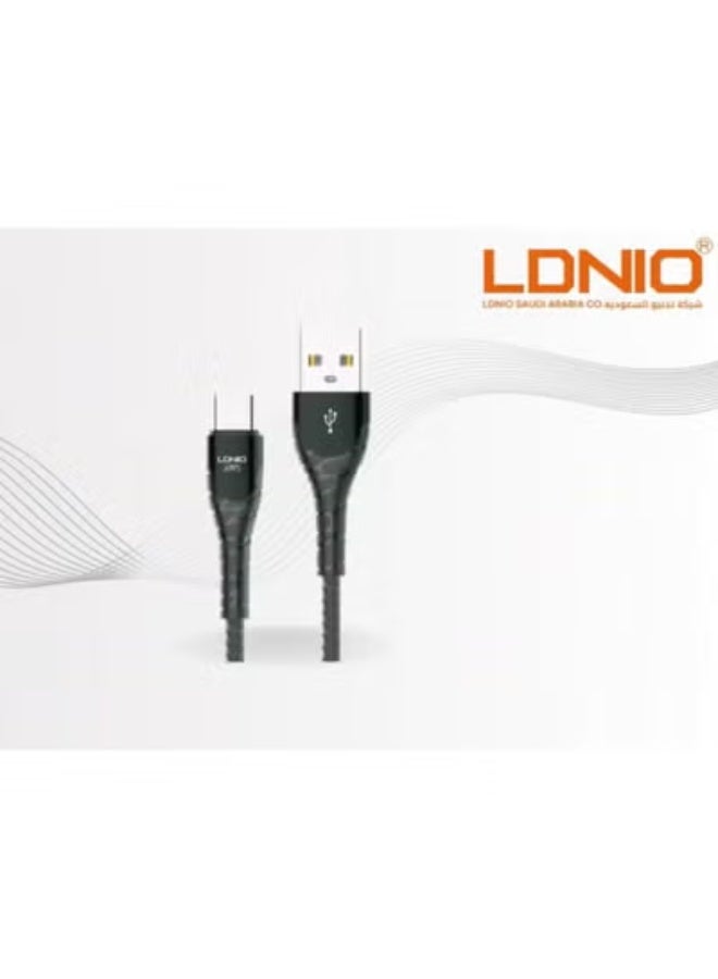 لدنيو كابل شحن فائق السرعة من USB إلى Type-C بقدرة 52 واط وطول 2 متر لأجهزة iPhone 17/16/15 و iPad و MacBook و Samsung و Xiaomi - Image 2