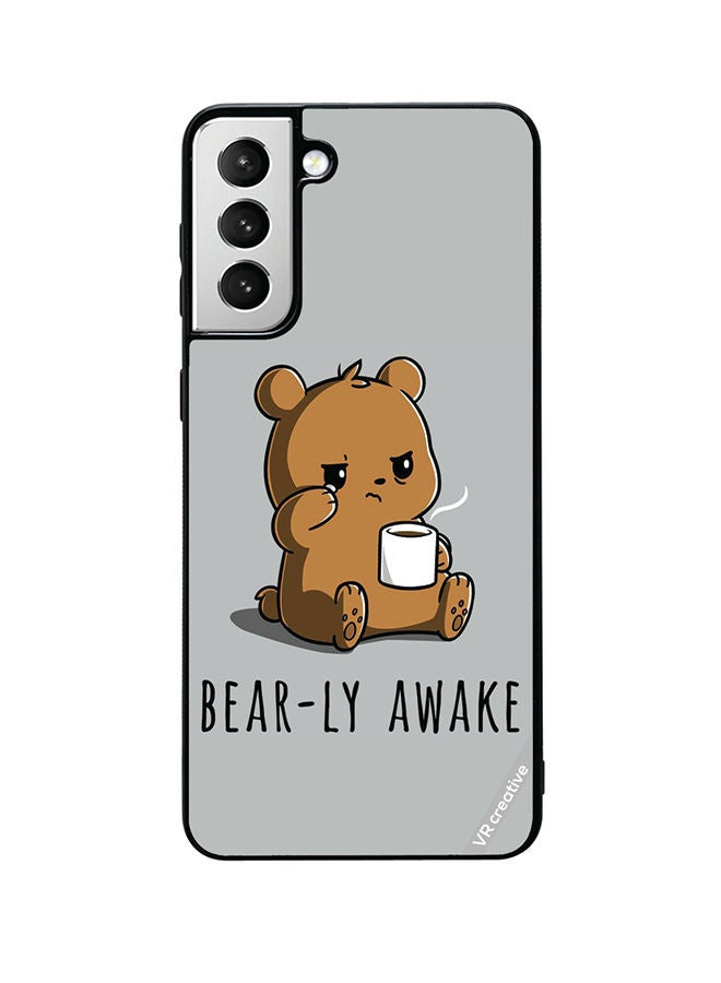 VR CREATIVE Protective Case Cover For Samsung Galaxy S22 5G Bearly Awake Design Multicolour - Image 1