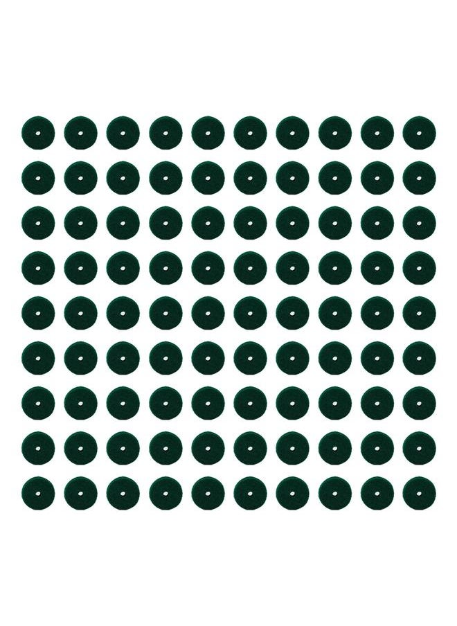 Thoraya 90Pcs Green Piano Felt Pad Noise Reduction Round Piano Felt Keyboard Felt Balance Washer  - Image 1