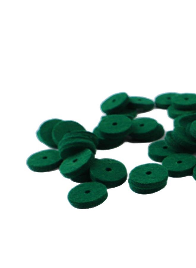 Thoraya 90Pcs Green Piano Felt Pad Noise Reduction Round Piano Felt Keyboard Felt Balance Washer  - Image 5