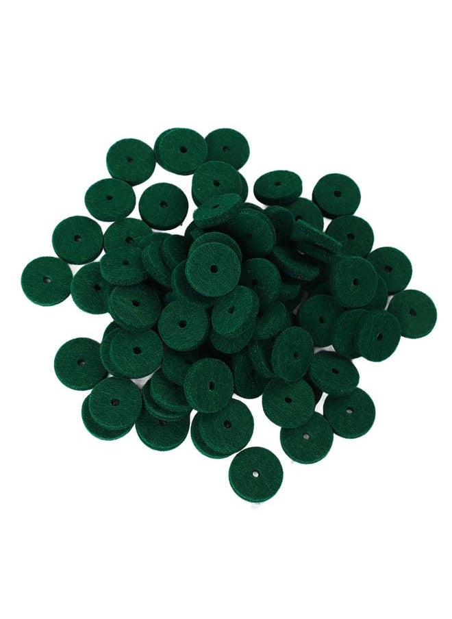 Thoraya 90Pcs Green Piano Felt Pad Noise Reduction Round Piano Felt Keyboard Felt Balance Washer  - Image 4