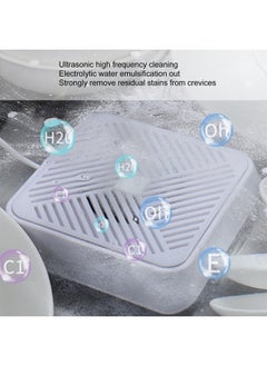 Dpofirs Mini USB Ultrasonic Dishwasher, Portable USB Dish Washing Machine Cleaner Wshing Tools for Dishware Fruit Vegetable, Compact Turbo Washer for Home Kitchen Apartment (White)  - Image 5
