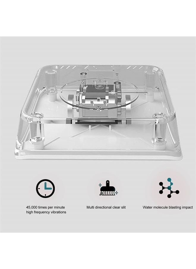 Dpofirs - Mini USB Ultrasonic Dishwasher, Portable USB Dish Washing Machine Cleaner Wshing Tools for Dishware Fruit Vegetable, Compact Turbo Washer for Home Kitchen Apartment (White) - Image 1